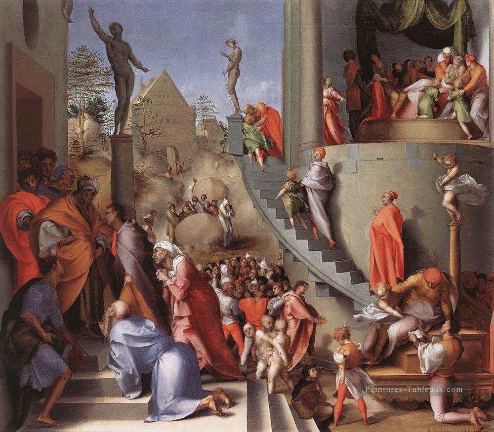 Joseph En Egypte portraitiste Florentine maniérisme Jacopo da Pontormo Peintures à l'huile